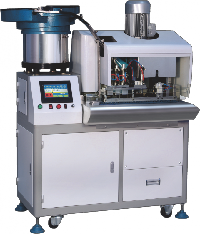 Euro 2 Pin Automatic Plug Strip And Insert Machine Fully