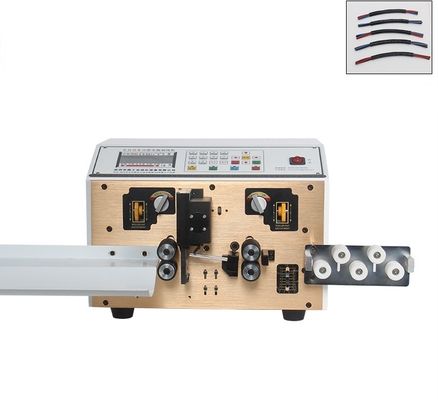 Fully Automatic Wire Cutting Stripping Machine 0.1SQMM-6SQMM PVV PU TPE Cable