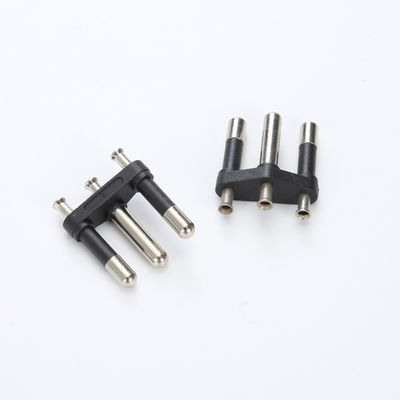 Semi Insulated VDE Plug Insert NBR 4.8MM 10A 20A 3 Pin 3 Pole 3 Prong