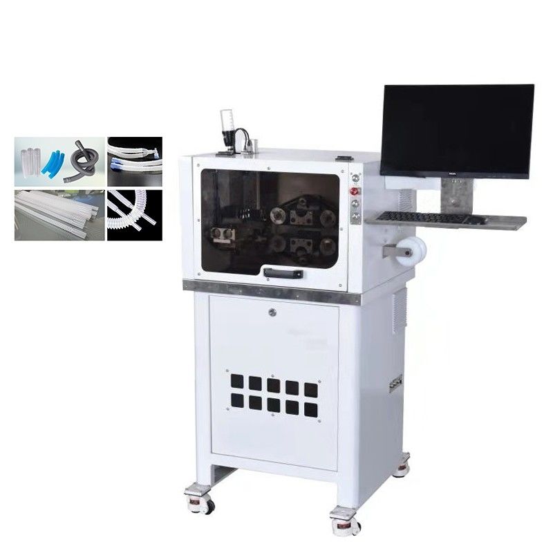 Visual Location Automated Tube Cutting Machine EVA PE Medical Hose Cutting Machine