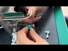 Pneumatic Dual Solder Feed Semi Automatic Soldering Machine Switch and Plug Soldering Special
