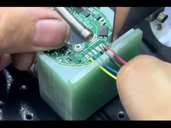 Anti Static Design Semi Automatic Soldering Machine Round Aviation Head Data Line USB Soldering