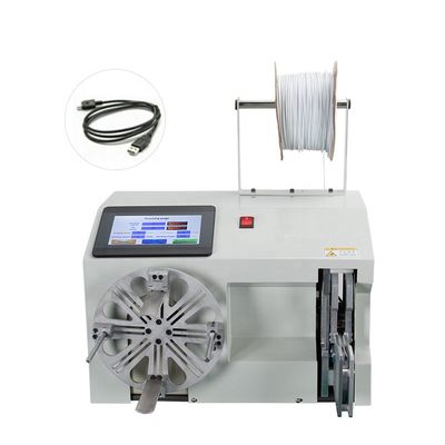 Automatic Power Electrical Cable Winding Machine , Binding Cable Tie Machine