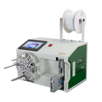 Semi-Automatic 30 Meters Long Cable Coiling Machine Data Wire Power Cable Winding And Tie Machine