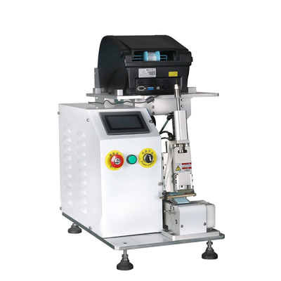 Automatic Wire Label Machine , Round Rotation Cable Labeling Machine