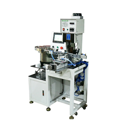 Wire Stripping Semi Automatic Terminal Crimping Machine With Vibration Plate For Insulated Tube