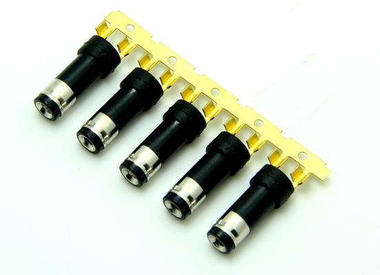 Crimping Barrel Type 10A 12V 5.5 * 2.5 Mm Wire 18 AWG - 26 AWG Male DC Power Plug Connectors
