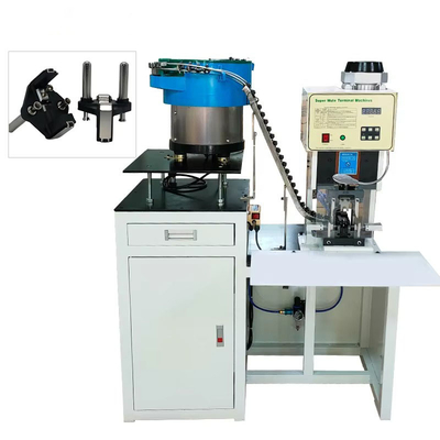 2.0T Automatic Vibrating Plate Feeding 3 Pin 2 Pin Plug Terminal Power Cord Plug Cable Crimping Machine