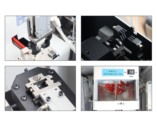 Fully Automatic Terminal Crimping Machine Cold Pressed Pre Insulated / Sensor Stripping / Aviation Grade