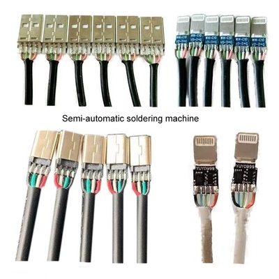 Connector Wire Usb Cable Automatic Manufacturer Pcb Desktop Soldering Machine