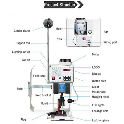 Semi-automatic Terminal Crimping Machine with 15KN Pressing Ability 220V 50Hz and 0.45KW Power Consumption