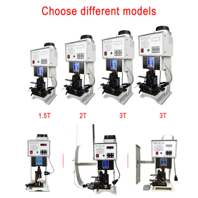 Semi-automatic Terminal Crimping Machine with 15KN Pressing Ability 220V 50Hz and 0.45KW Power Consumption