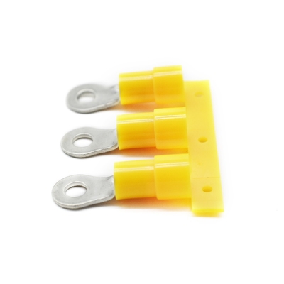 Red Copper Body Terminal Continous Insulated Fork Electrical Crimp Terminal Lugs
