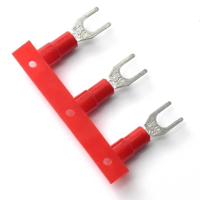 Pre-Insulated Crimp Fork Terminal Continuous Insulated Copper Lugs Terminal for Awg14-12