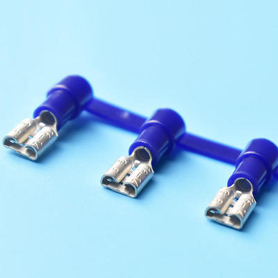 Nylon Insulated Sleeve 6.3Mm Crimp Faston Female Terminals Connector Spade Terminal Cable Lug