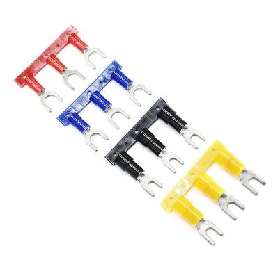 Pre-Insulated SVN1.25 Wire Terminal Connector Brass and Copper Lug Screw Splice with Spade Terminals