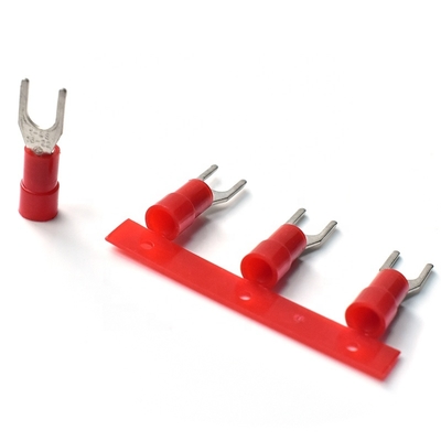 Qwt 10 Awg Insulated Fork Terminal Wiring Crimp Terminal Spade Terminal Connector