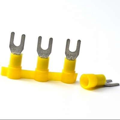 Qwt 10 Awg Insulated Fork Terminal Wiring Crimp Terminal Spade Terminal Connector
