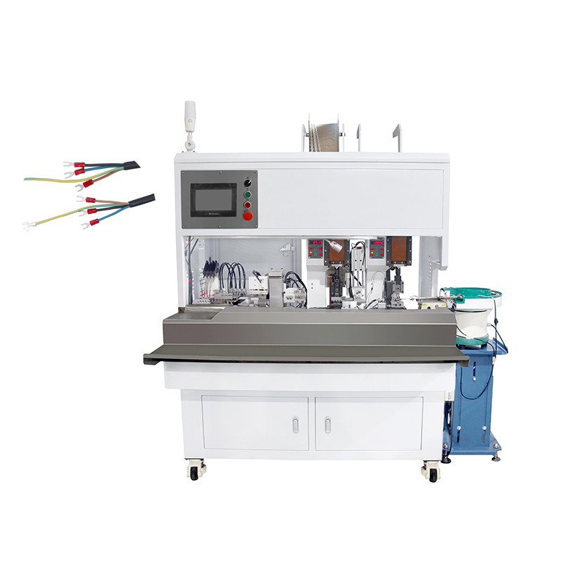 Automatic 4 Core Terminal Crimping Machine Cable Wire Insulated Stripping
