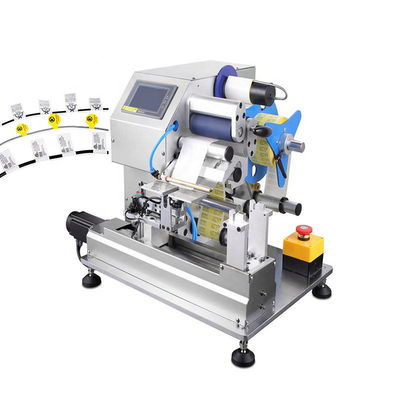 Cable Wire OD 4-10mm Automatic Desktop Cable Labeler Label Folding Machine
