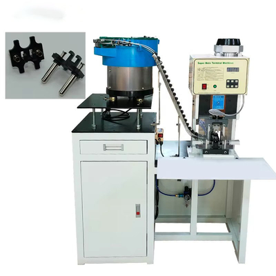 2.0T Automatic Vibrating Plate Feeding 3 Pin 2 Pin Plug Terminal Power Cord Plug Cable Crimping Machine