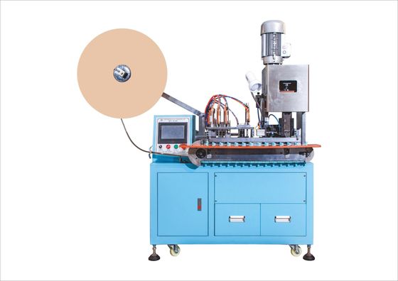 2 Parallel Blade Pin Plug Power Cord Making Machine For Terminal Crimping