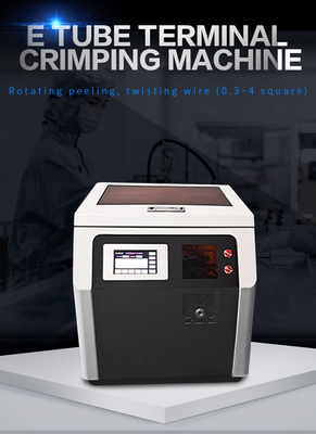 Bulk Tube Pre Insulated Semi Automatic Wire Stripping And Terminal Crimping Machine